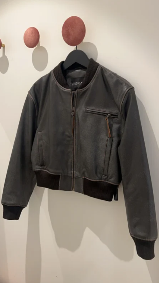STUDIO AR | Meave Leather Bomber