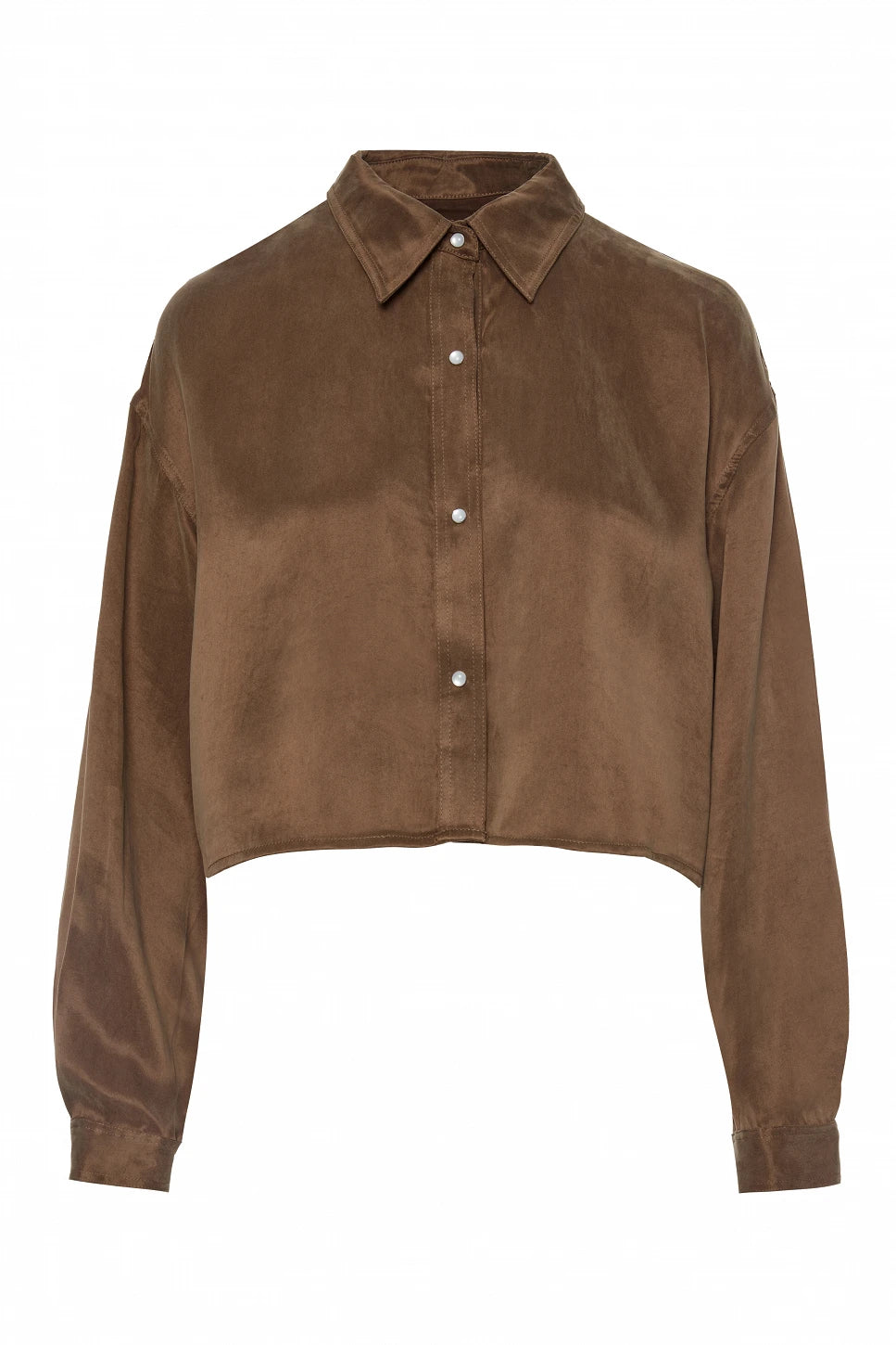 BSB | Suede cropped shirt